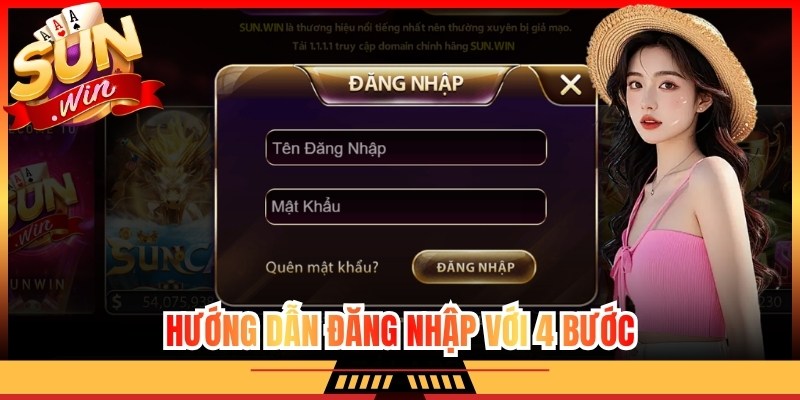 Hướng dẫn đăng nhập với 4 bước
