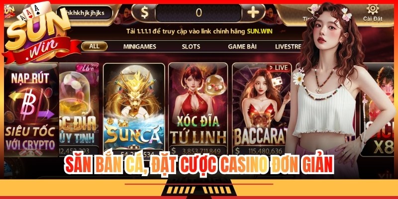 Săn bắn cá, đặt cược casino đơn giản